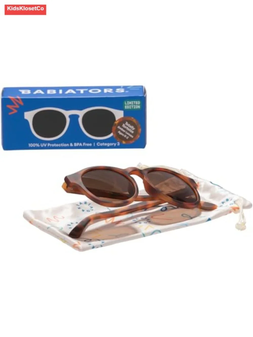Keyhole Baby & Toddler Sunglasses UV400 Shatter-Resistant Flexible Rubber